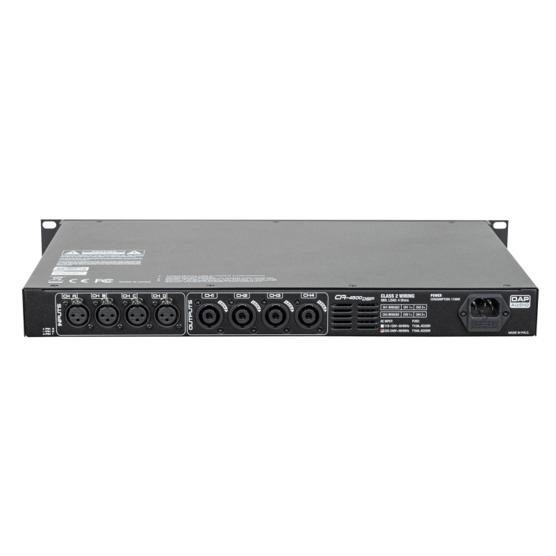 Amplificator cu 4 canale si DSP DAP Audio CA-4500 DSP