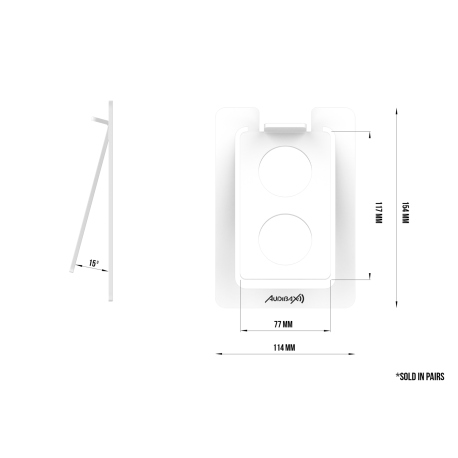 Pereche standuri monitoare studio Audibax NEO STM 2WS