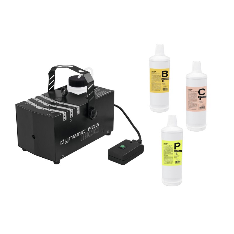 Set masina de fum Dynamic Fog 600 + Fluide EUROLITE 20000003