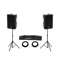Set sistem audio activ OMNITRONIC Set 2x XKB-215A + stativ difuzor MOVE MK2