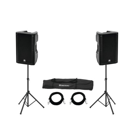 Set sistem audio activ OMNITRONIC Set 2x XKB-215A + stativ difuzor MOVE MK2