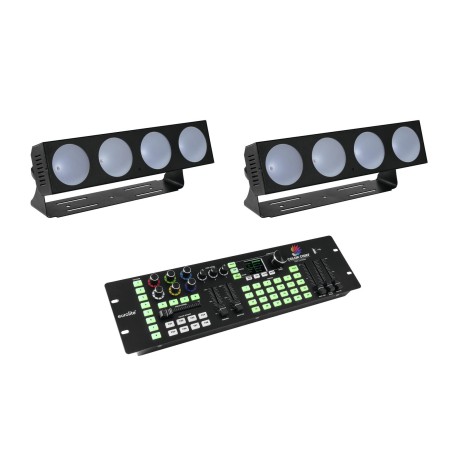Set 2 Bare de lumini LED CBB-4 + controller DMX LED EUROLITE 20000432