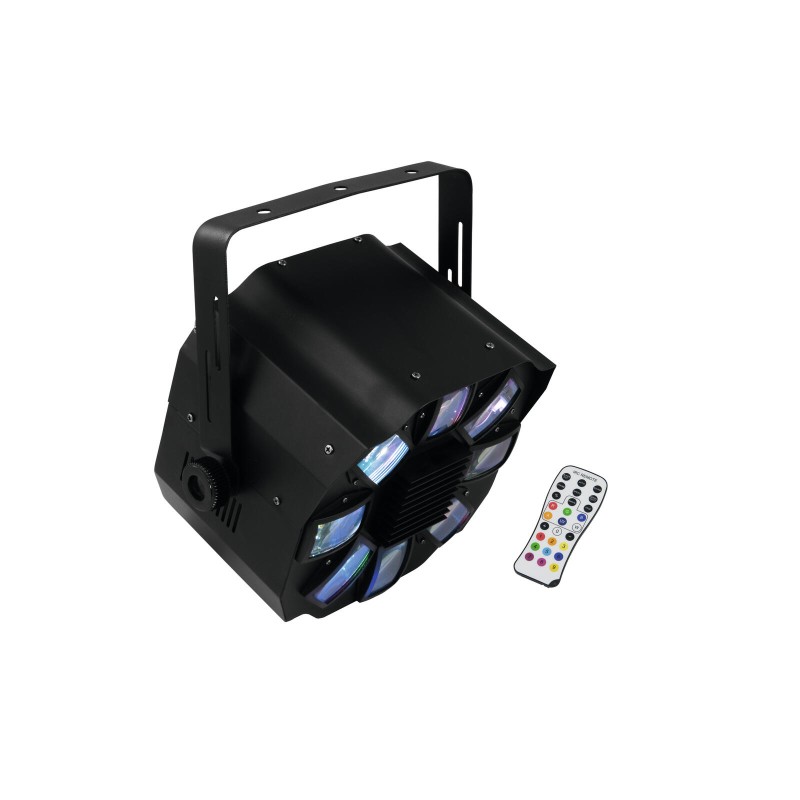 Set 4 proiectoare de podea LED SLS-7 HCL Floor + 2 efecte de lumini LED FE-700 + controller EUROLITE 20000434