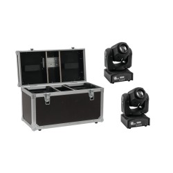 Set 2 Spoturi Moving Head LED TMH-17 + cutie transport EUROLITE 20000548