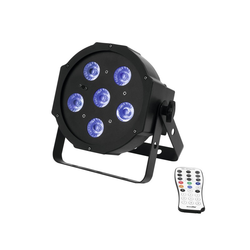 Set 4 proiectoare de podea LED SLS-603 TCL UV Floor + cutie transport EUROLITE 20000633