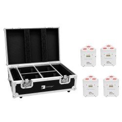 Set 4 Proiectoare pentru truss AKKU TL-3 TCL + cutie transport reincarcare EUROLITE 20000650