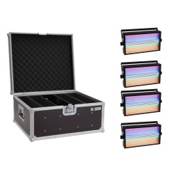 Set 4 Efecte Lumini 3in1 LED Super Strobe ABL + cutie transport EUROLITE 20000679