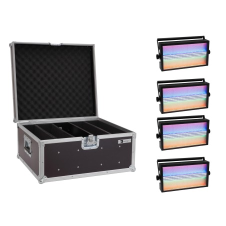 Set 4 Efecte Lumini 3in1 LED Super Strobe ABL + cutie transport EUROLITE 20000679