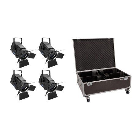 Set 4 Proiectoare de teatru LED THA-150F + cutie transport EUROLITE 20000681