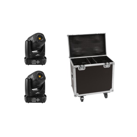 Set 2 Spoturi Moving Head LED TMH-S90 + cutie transport EUROLITE 20000743