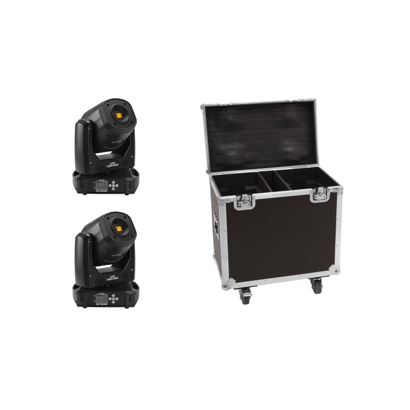 Set 2 Spoturi Moving Head LED TMH-S90 + cutie transport EUROLITE 20000743