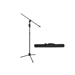 Set Stativ de microfon Omnitronic MS-3 negru + husa