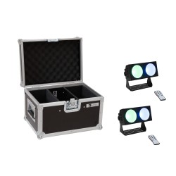 Set 2 Bare LED CBB-2 COB RGB + cutie transport EUROLITE 20000808