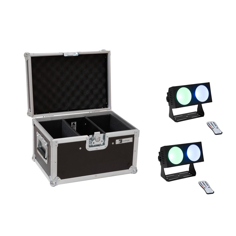 Set 2 Bare LED CBB-2 COB RGB + cutie transport EUROLITE 20000808