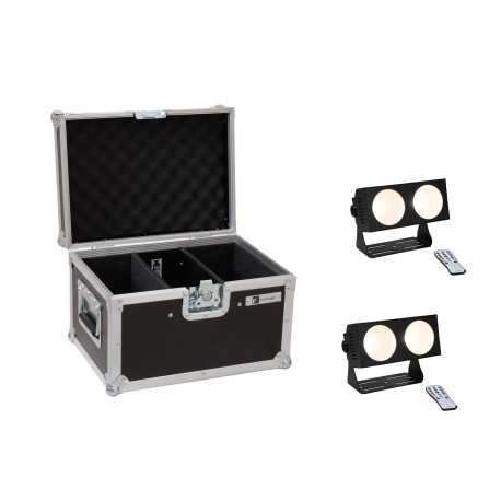 Set 2 Bare LED CBB-2 COB WW + cutie transport EUROLITE 20000810