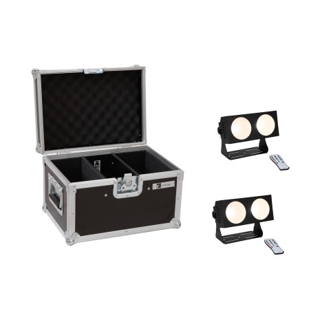 Set 2 Bare LED CBB-2 COB WW + cutie transport EUROLITE 20000810