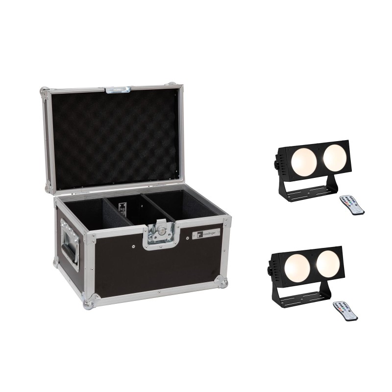 Set 2 Bare LED CBB-2 COB WW + cutie transport EUROLITE 20000810