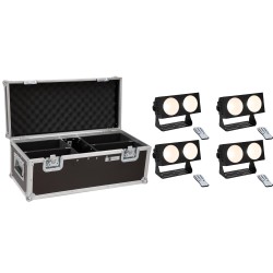Set 4 Bare LED CBB-2 COB WW + cutie transport EUROLITE 20000811