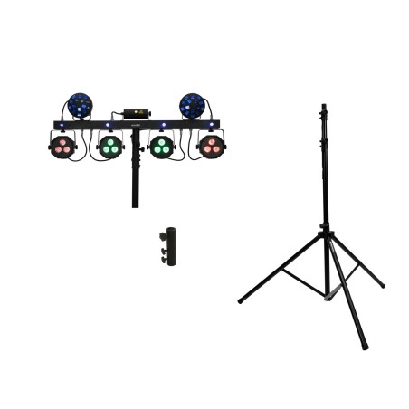 Set compact de lumini LED KLS Laser Bar Next FX + stative pentru boxe EUROLITE 20000815