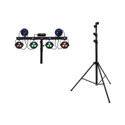 Set compact de lumini LED KLS Laser Bar Next FX + trepied din otel EUROLITE 20000816