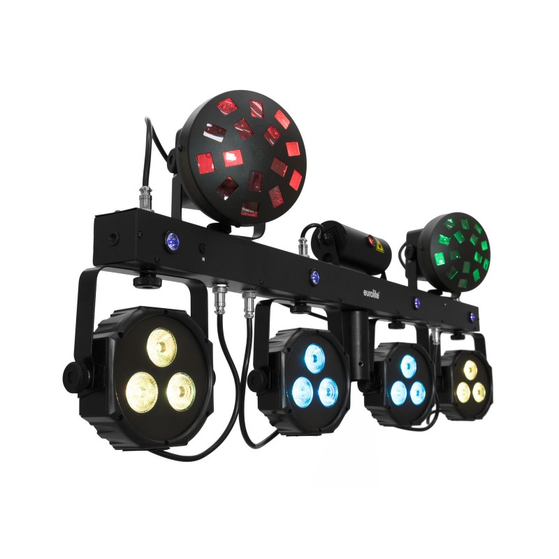 Set compact de lumini LED KLS Laser Bar Next FX + trepied din otel EUROLITE 20000816