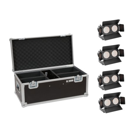 Set 4 Bare cu LED CBB-2 WW/CW Fairlight + cutie transport EUROLITE 20000838