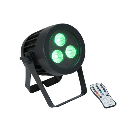 Set 4 Proiectoare de exterior LED IP PAR 3x9W SCL Spot + cutie transport EUROLITE 20000845