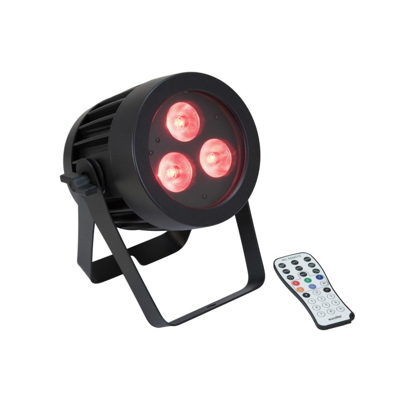 Set 4 Proiectoare de exterior LED IP PAR 3x8W SCL Spot + cutie transport EUROLITE 20000846
