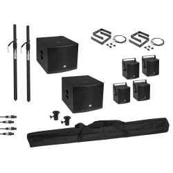 Set MOLLY 12-A subwoofer activ + 2x MOLLY-6 Top + accesorii OMNITRONIC 20000862