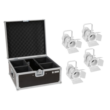 Set 4 Reflectoare de teatru albe LED THA-20PC TRC spot + cutie transport EUROLITE 20000872