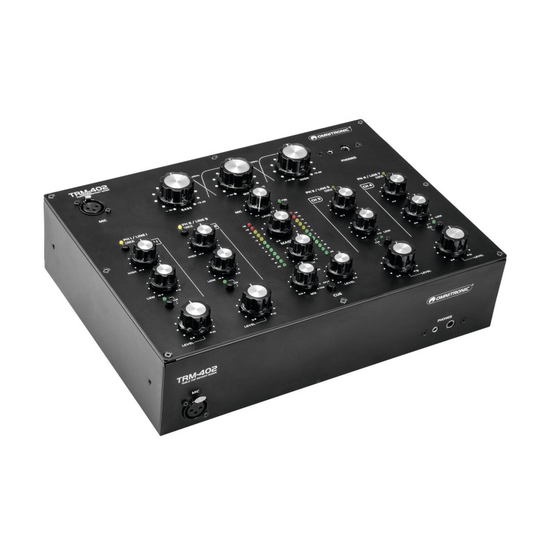Set Mixer cu 4 Canale OMNITRONIC TRM-402 + cutie transport