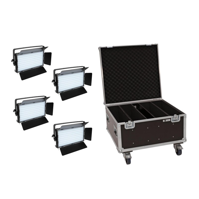 Set 4 Panouri LED PLL-480 CW/WW + cutie transport EUROLITE 20000898