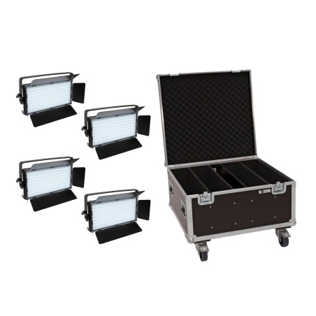 Set 4 Panouri LED PLL-480 QCL + cutie transport EUROLITE 20000899