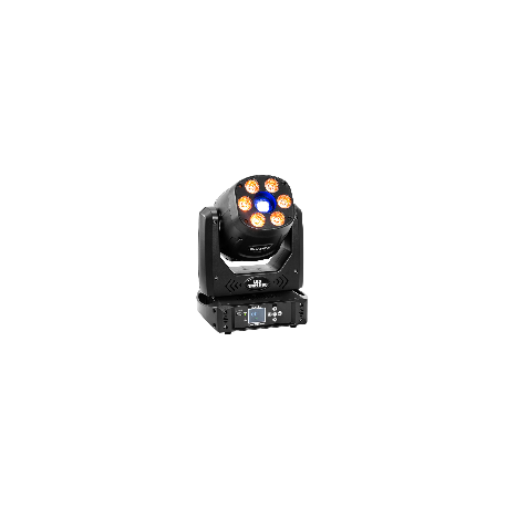 Set 3x Moving-Head hibrid spot/wash LED TMH-H90 + cutie cu roti EUROLITE 20000929