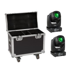 Set 2x Moving Head LED TMH-B90 + cutie cu roti EUROLITE 20000930