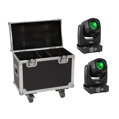 Set 2x Moving Head LED TMH-B90 + cutie cu roti EUROLITE 20000930