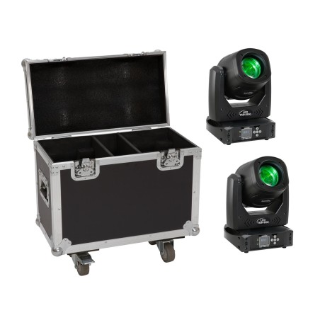 Set 2x Moving Head LED TMH-B90 + cutie cu roti EUROLITE 20000930