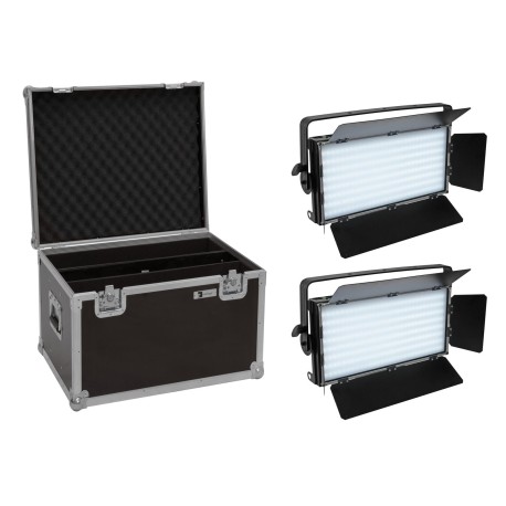 Set 2 Panouri LED PLL-480 QCL + cutie transport EUROLITE 20000932