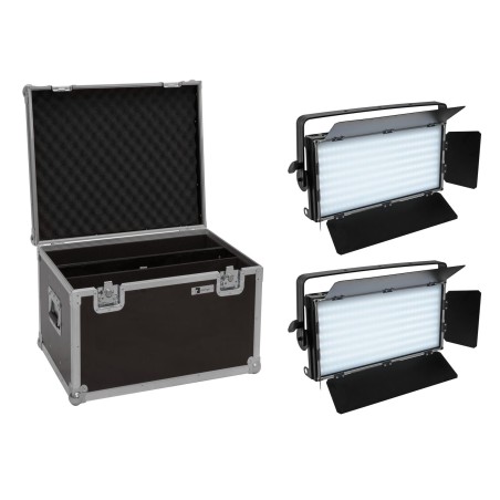 Set 2 Panouri LED PLL-480 QCL + cutie transport EUROLITE 20000932