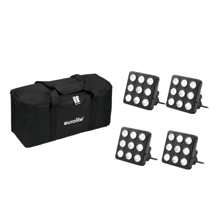 Set 4 Panouri LED Party Panel RGB+UV + soft-bag EUROLITE 20000962
