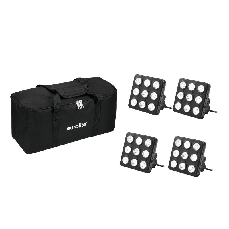 Set 4 Panouri LED Party Panel RGB+UV + soft-bag EUROLITE 20000962
