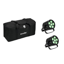 Set 4 Spoturi AKKU PAR 6 QCL + soft-bag EUROLITE 20000963