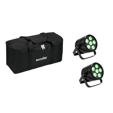 Set 4 Spoturi AKKU PAR 6 QCL + soft-bag EUROLITE 20000963