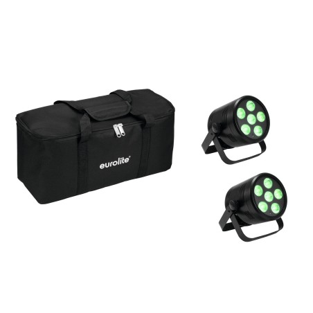 Set 4 Spoturi AKKU PAR 6 QCL + soft-bag EUROLITE 20000963