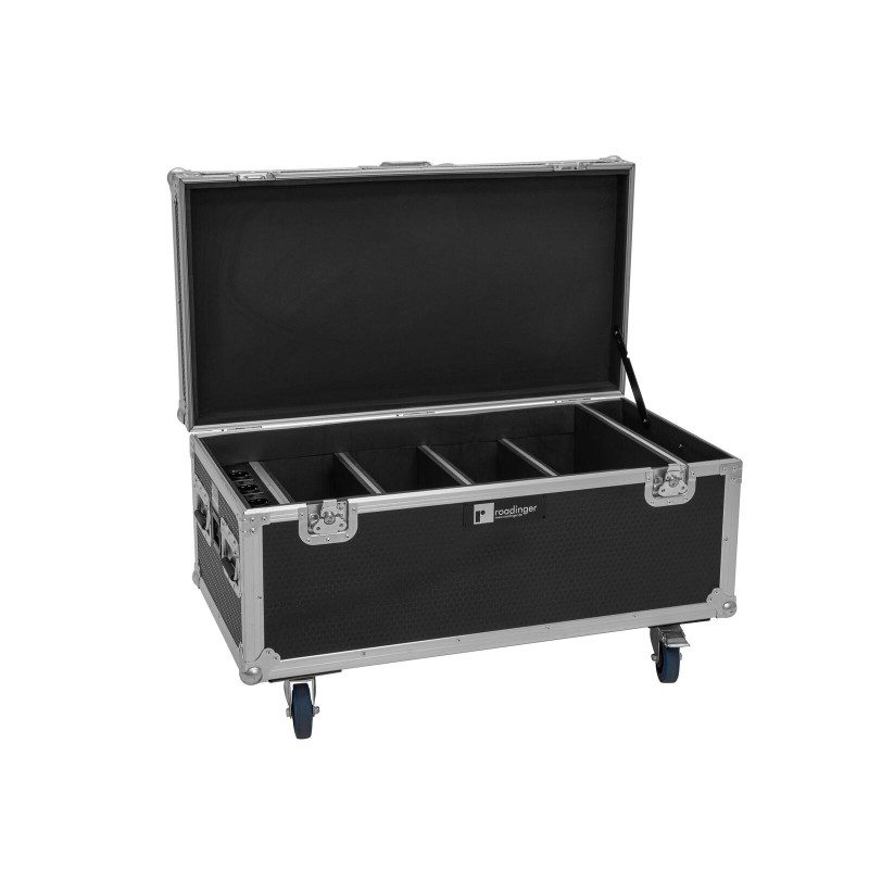 Set 4 Proiectoare LED AKKU Multiflood IP 8x10W RGBW Wash CRMX + cutie transport EUROLITE 20000999