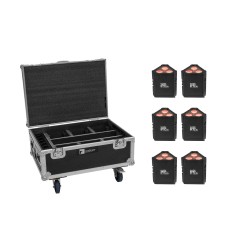 Set 6 Proiectoare de exterior LED IP TL-3 QCL + cutie incarcare EUROLITE 20001017