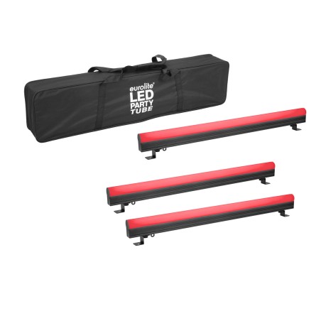 Set 3 Bare LED AKKU PT-100/Tub DMX 32 Pixel + soft-bag EUROLITE 20001019