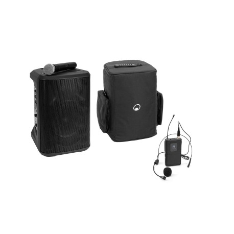 Set OMNITRONIC Sistem PA wireless PORTY-8A + transmitator bodypack + soft-bag 20001027