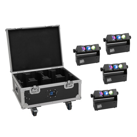 Set 4 Proiectoare LED cu acumulator AKKU MBT-3 Spot MK2 + cutie incarcare EUROLITE 20001030
