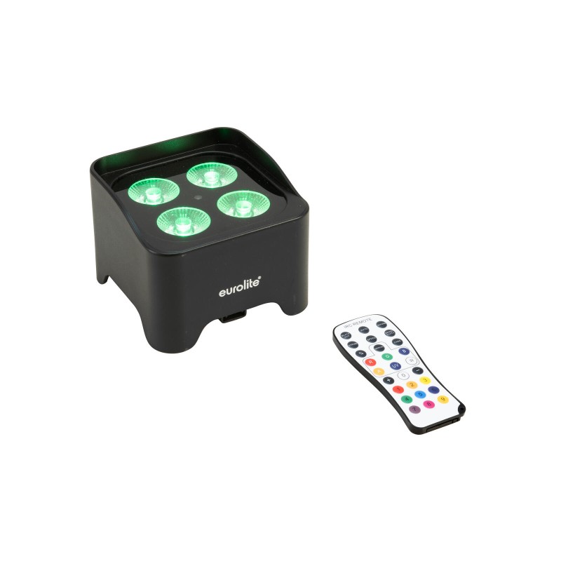 Set 4 Proiectoare LED AKKU Mini UP-4 QCL Spot MK2 + soft-bag EUROLITE 20001031